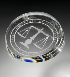 Corona Crystal Paperweight 4"