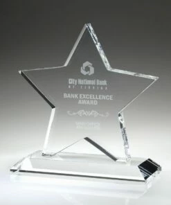 Star Crystal Award  6" $89.95, 7" $99.95, 8" $119.95