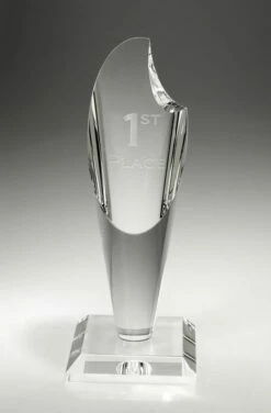Torch Crystal Award  7" $69.95, 9" $96.95, 10" $139.95