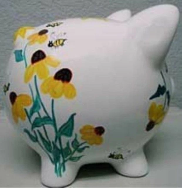 Black-eyed Susan Piggy Bank, Preakness - 1 Black-eyed Susan Piggy Bank, Preakness -