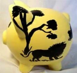 African Animal Piggy Bank - Save For Safari?