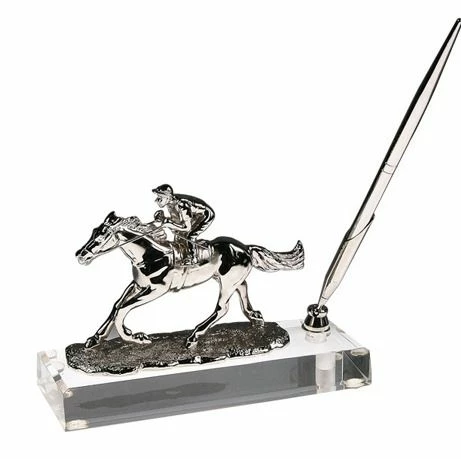 Jockey On Horse Pen Set 1 Jockey On Horse Pen Set