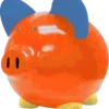 Orange Custom Piggy Bank Jumbo