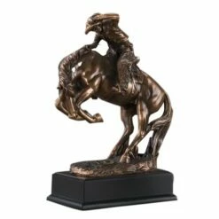 Rodeo Bronc Riding Statue