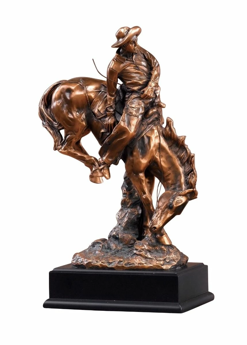 Statue Of Cowboy On Horse 1 Statue Of Cowboy On Horse