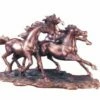 Three Horses Galloping Statue
