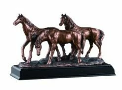 Together. Three Horse Statue