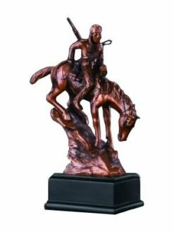 Together: Indian & Horse Statue
