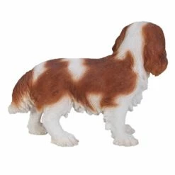 King Charles Spaniel Dog Statue BIG -Gift Sales 2024 pt8011 side view