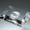 Mitered Edge Crystal Paperweight