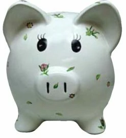 Scattered Flowers Piggy Bank