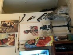 Howling Wolf - BIG! 33" -Gift Sales 2024 wolf w indian stuff