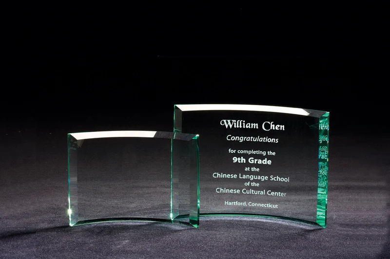 Gift Sales 2024 -Gift Sales 2024 freestanding curved jade glass award